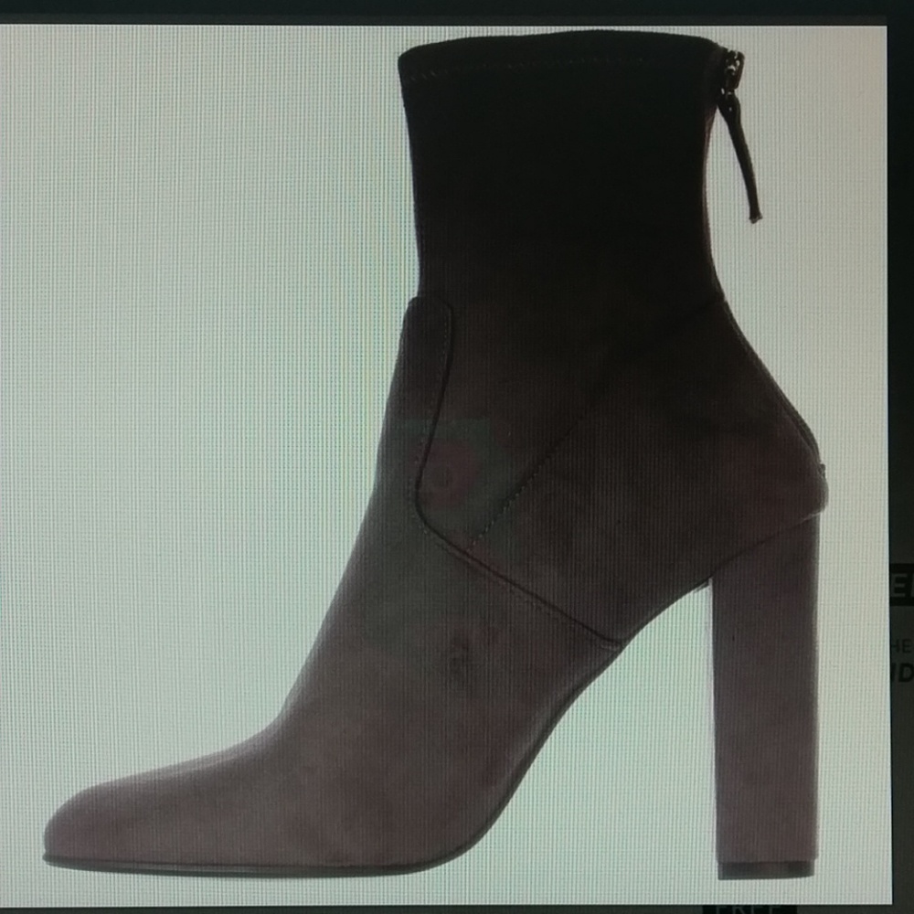 Steve Madden heels grey ankle booties